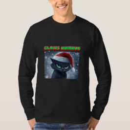 Camiseta Grumpy Black Cat ‘Claws Humbug’ Christmas