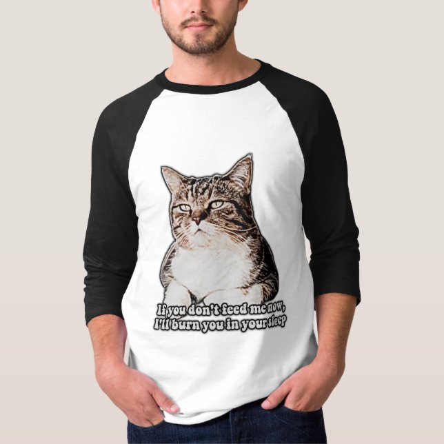 Camiseta "Grumpy cat meme for cat people and kitten proprie (Frente)