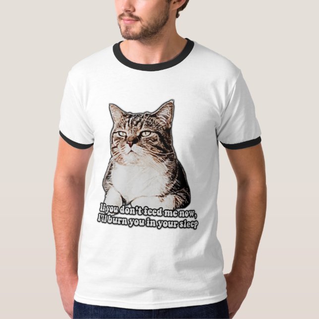 Camiseta "Grumpy cat meme for cat people and kitten proprie (Frente)