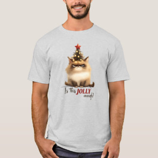 Camiseta Grumpy Cat Natal Engraçado