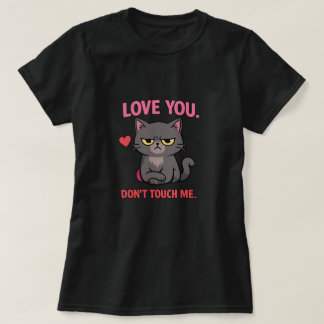 Camiseta Grumpy Cat Valentine Shirt – Love You Don’t Touch