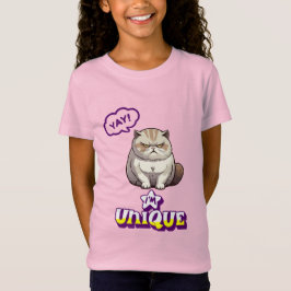 Camiseta Grumpy Cat "YAY! I'm Unique" Funny Kids T-Shirt