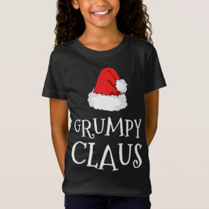 Camiseta Grumpy Claus Christmas Hat Family Group Combinação