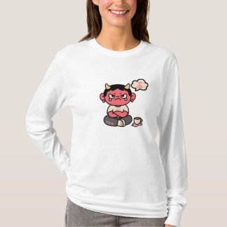Camiseta Grumpy Cute Oni - "O Inferno é Ligeiro Hoje"