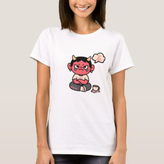 Camiseta Grumpy Cute Oni - "O Inferno é Ligeiro Hoje"