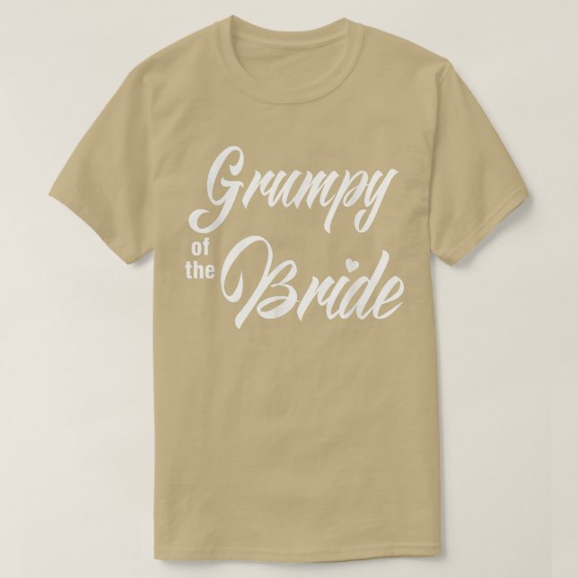 Camiseta Grumpy De Festa de casamento Noiva Engraçada Corre (Frente do Design)
