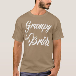 Camiseta Grumpy De Festa de casamento Noiva Engraçada Corre