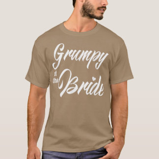 Camiseta Grumpy De Festa de casamento Noiva Engraçada Corre