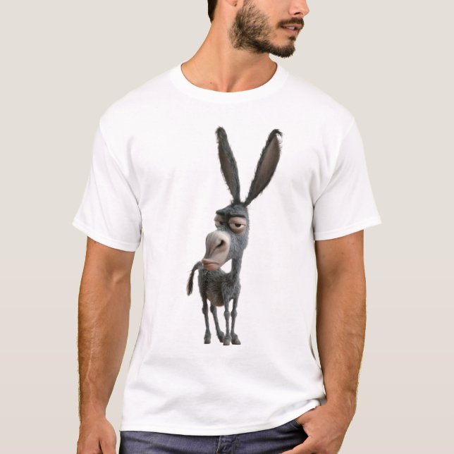 Camiseta Grumpy Donkey – Funny Moody Animal Character (Frente)