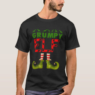Camiseta Grumpy Elf Funny Group Correspondendo A Pijama Fam
