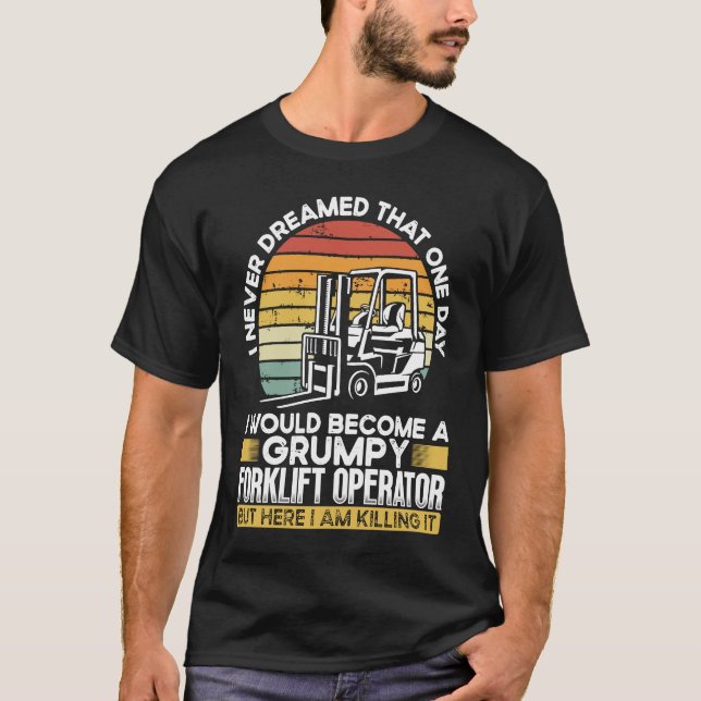 Camiseta Grumpy Forklift Operator (Frente)
