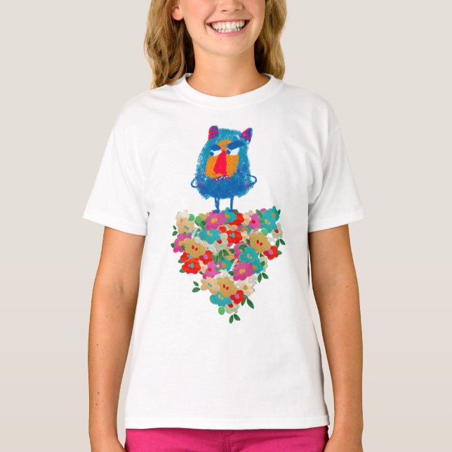 Camiseta Grumpy Giant on Pastel Blooms (Frente)