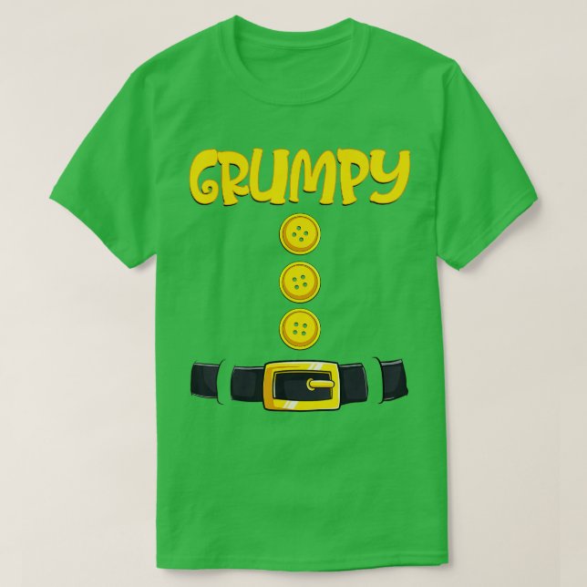 Camiseta Grumpy Halloween Dwarf Costume Color Matching  (Frente do Design)