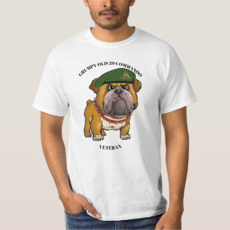 Camiseta Grumpy Old 29 Commando  Royal Artillery Veteran