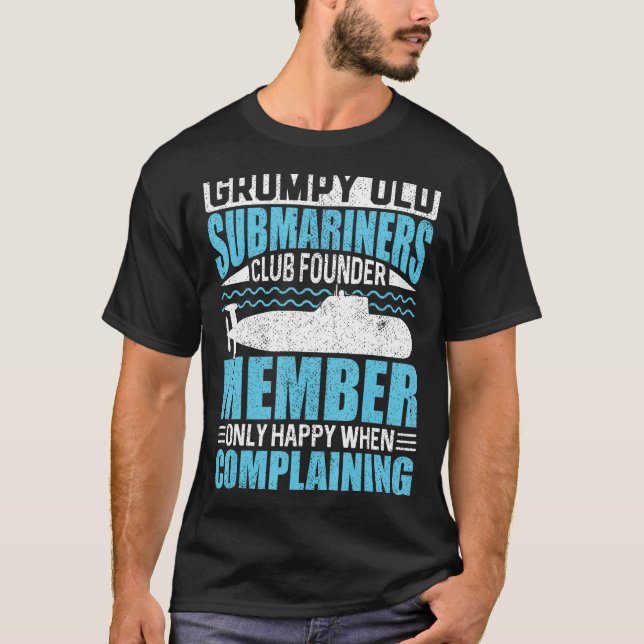 Camiseta Grumpy Old Submarines USA Veteran  Veteran s Day (Frente)
