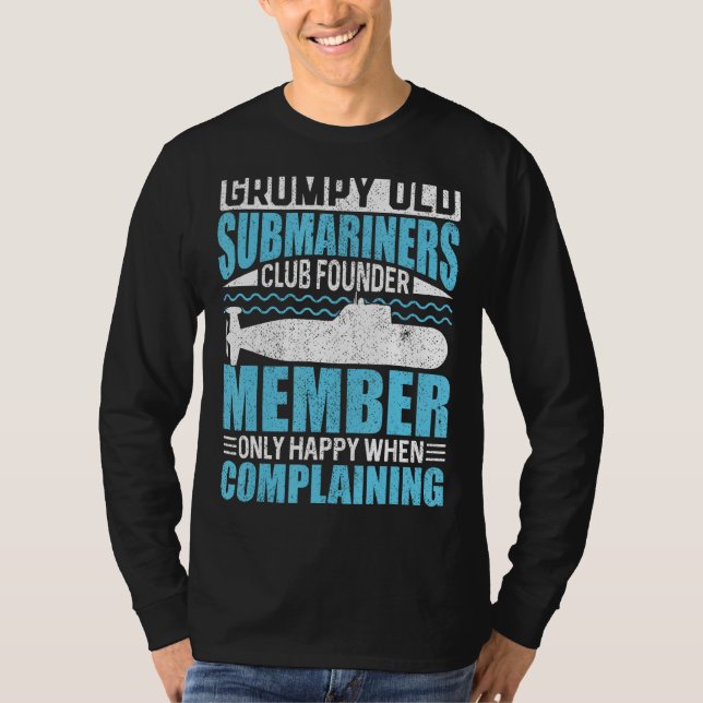 Camiseta Grumpy Old Submarines USA Veteran  Veteran s Day (Frente)
