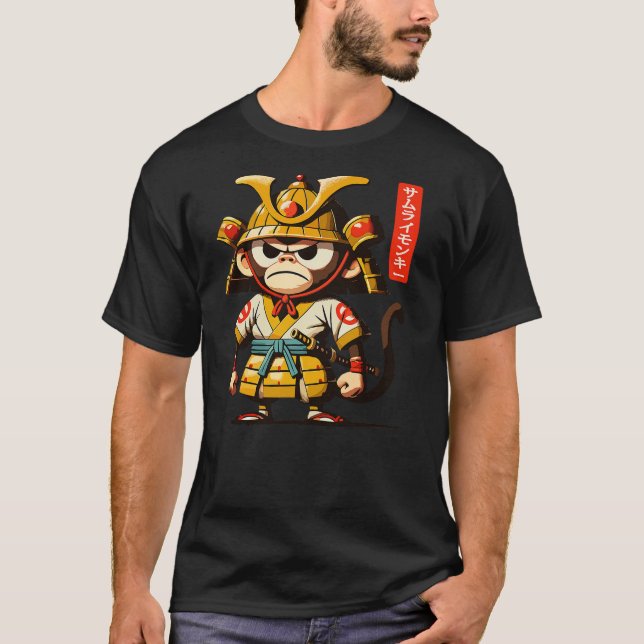 Camiseta Grumpy Samurai monkey - Matsumoto Hoji Style (Frente)