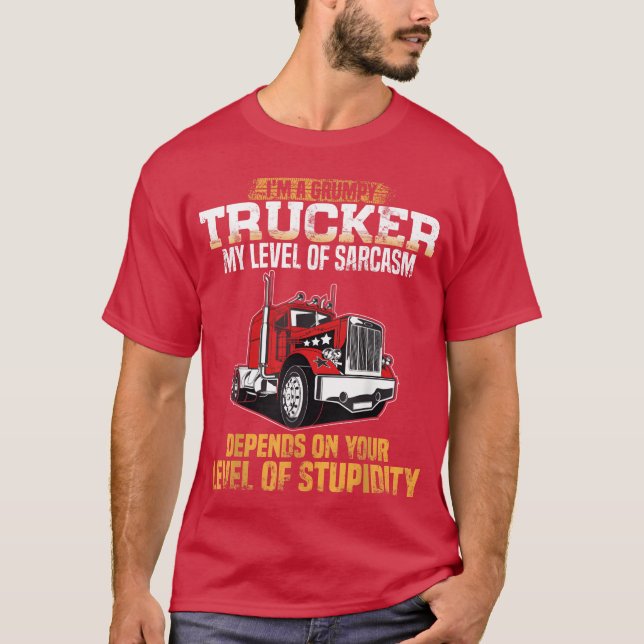 Camiseta Grumpyrucker vintage (Frente)