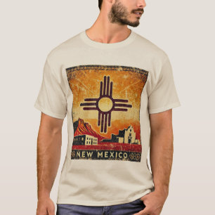 Camiseta Grunge Afastado Novo México