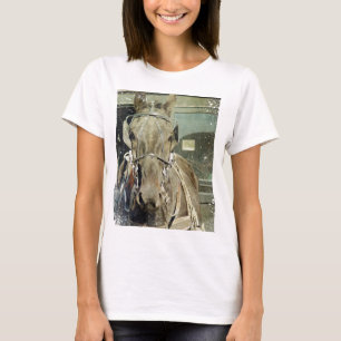 Camiseta Grunge Amish Buggy Horse