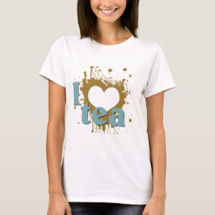 Camiseta Grunge Art I Heart Tea