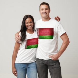 Camiseta Grunge Belarus Flag