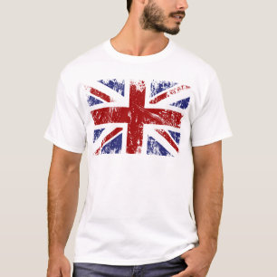 Camiseta Grunge britânico do punk de Union Jack da bandeir