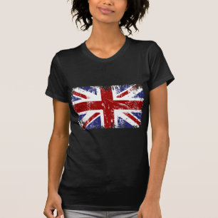 Camiseta Grunge britânico do punk de Union Jack da bandeir