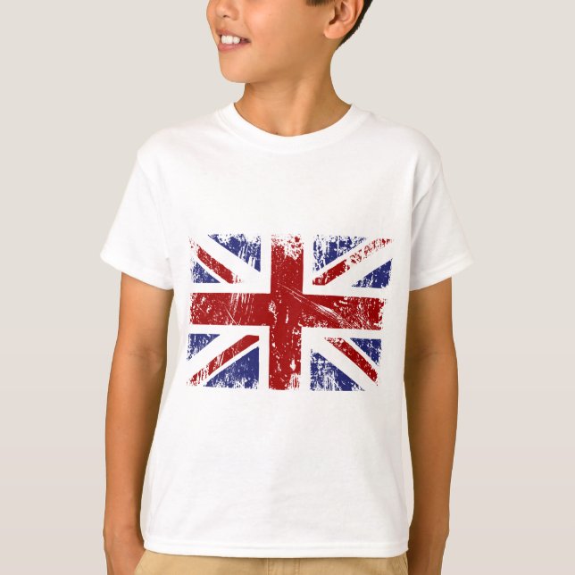 Camiseta Grunge britânico do punk de Union Jack da bandeira (Frente)