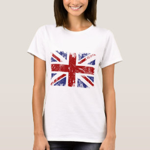 Camiseta Grunge britânico do punk de Union Jack da bandeira