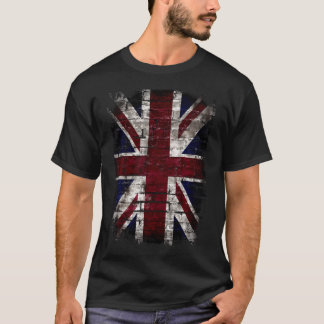 Camiseta Grunge British Flag UK Vintage Distress Punk Style