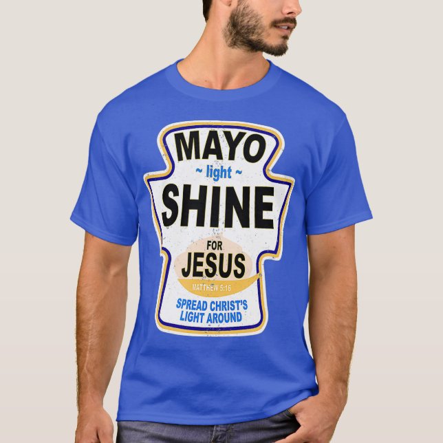 Camiseta Grunge Christian Mayo Light Shine Jesus (Frente)
