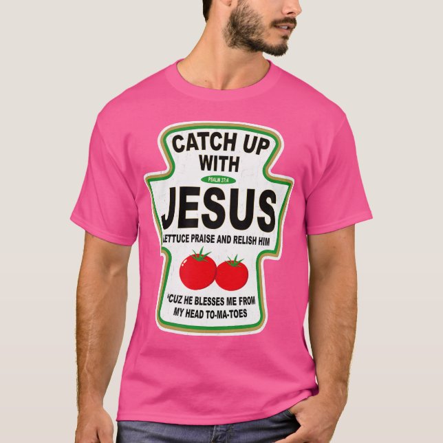 Camiseta Grunge Christian Pega Jesus Ketchup (Frente)