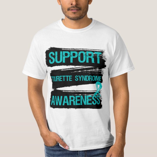Camiseta Grunge - consciência da síndrome de Tourette do (Frente)