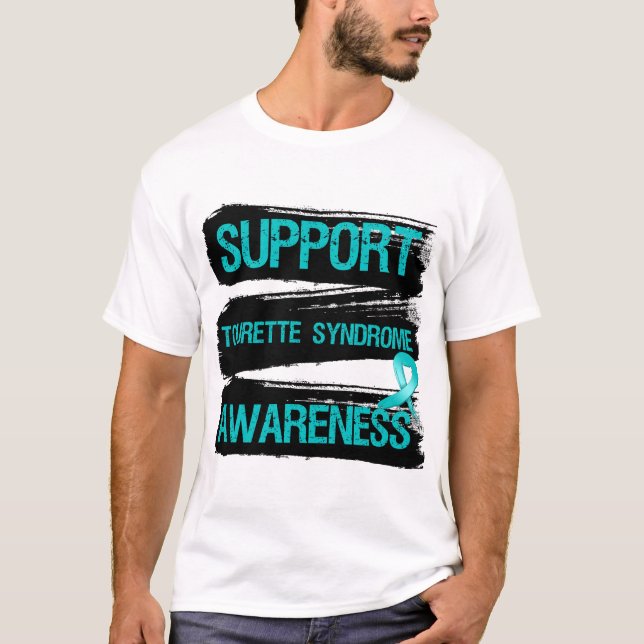 Camiseta Grunge - consciência da síndrome de Tourette do (Frente)
