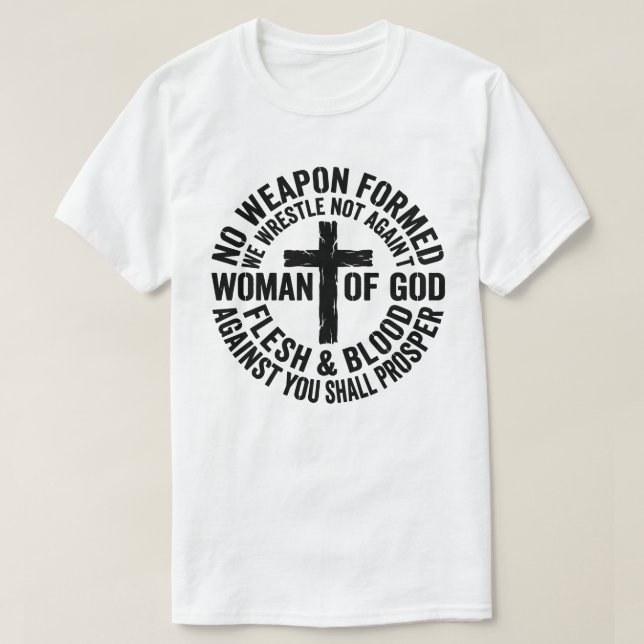Camiseta Grunge Cruz Sem Arma Formada (Frente do Design)