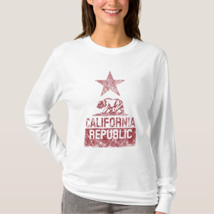 Camiseta Grunge da bandeira do estado da REPÚBLICA de