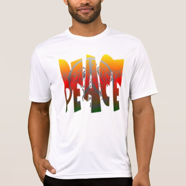 Camiseta Grunge da paz (Frente)
