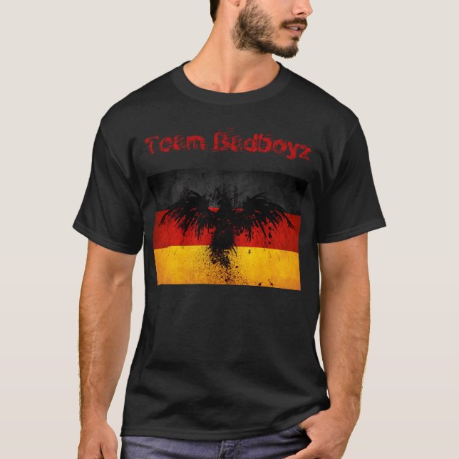 Camiseta Grunge de Badboyz Alemanha da equipe (Frente)