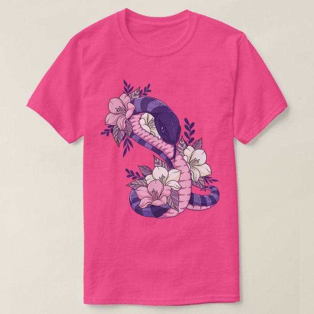 Camiseta Grunge de fada de Cobra de Pastel estésico (Frente do Design)