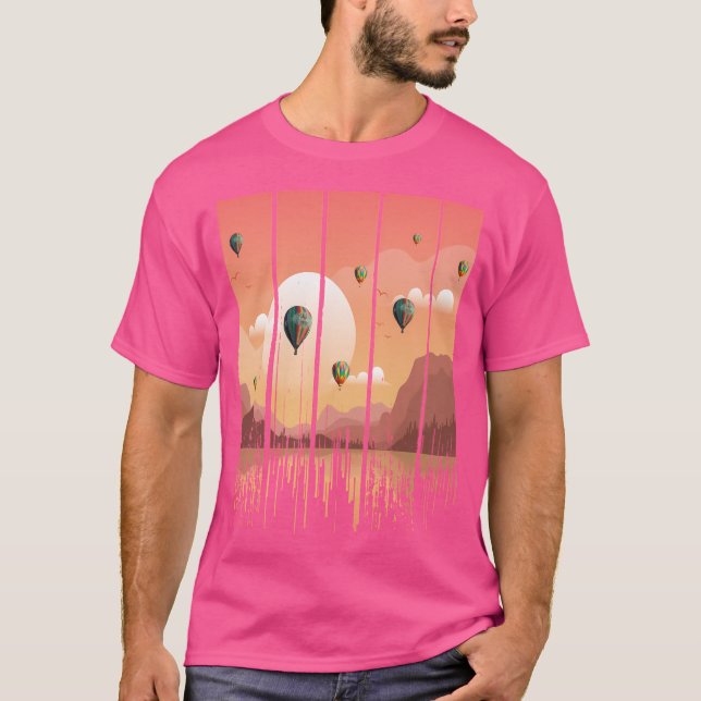 Camiseta Grunge Derrubando Celebração Sunset Baseball Sleev (Frente)