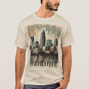 Camiseta Grunge Distante Charlotte Carolina do Norte