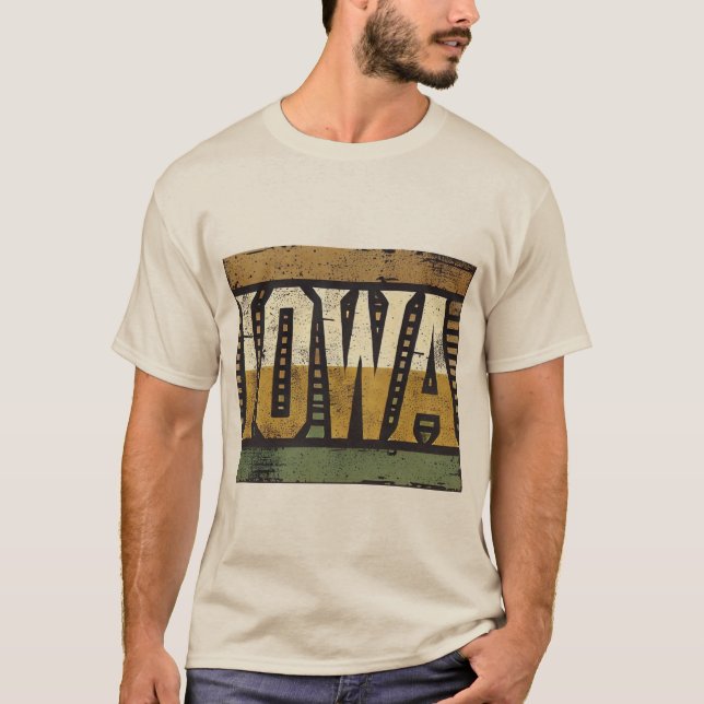 Camiseta Grunge Distante Iowa (Frente)