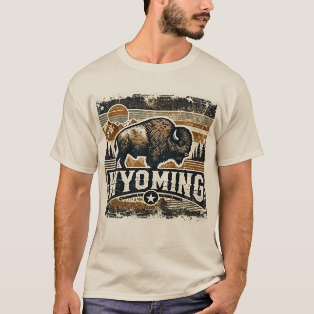 Camiseta Grunge Distante Wyoming (Frente)