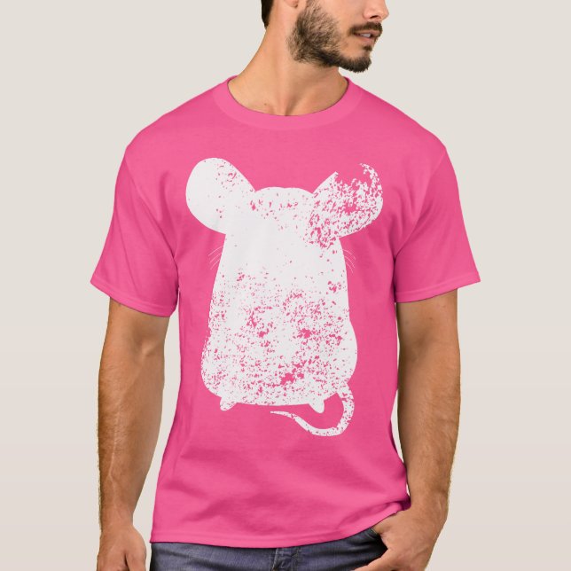 Camiseta Grunge Distressou Gerbil Impressão Gerbil (Frente)