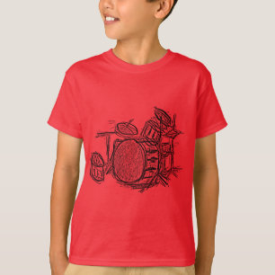 Camiseta Grunge do grupo de rock do jogo do cilindro