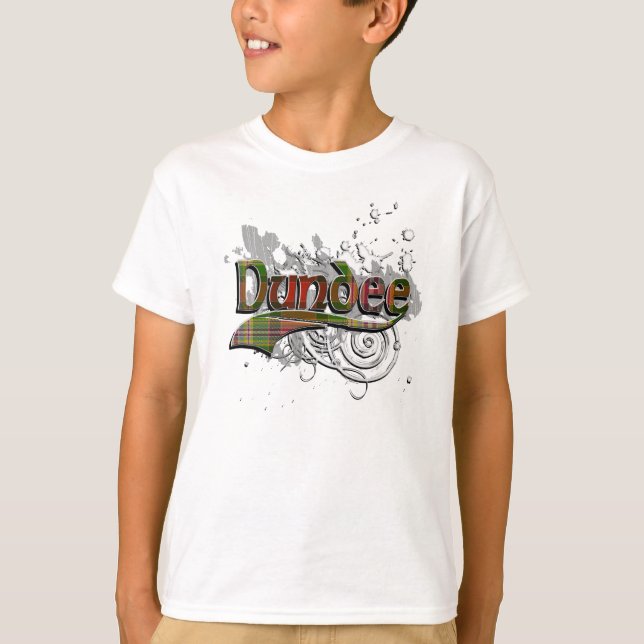 Camiseta Grunge do Tartan de Dundee (Frente)
