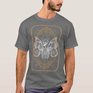 Camiseta Grunge estético Bebendo esqueleto Café Fada Go