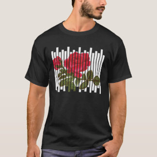 Camiseta Grunge estético do Rosa gótico para Flor e Antho
