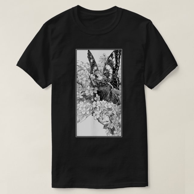 Camiseta Grunge Fleícola Fairycore Aestético Gótico Cot (Frente do Design)